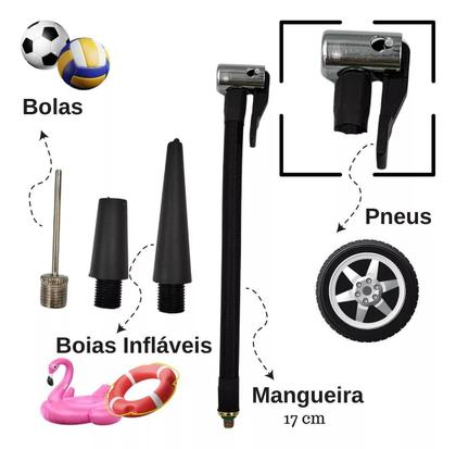 Imagem de Mini Compressor Inflador Inteligente Portátil Fase Eléctrica