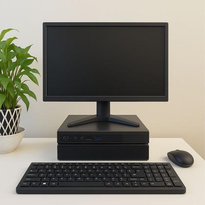 Imagem de Mini Computador PC Slim Completo MultiPC I5 RAM 8GB SSD 480GB Win11 Pro C/ Monitor 19 e Teclado e Mouse