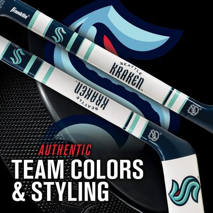 Imagem de Mini conjunto de bastões de hóquei macios Franklin Sports Seattle Kraken