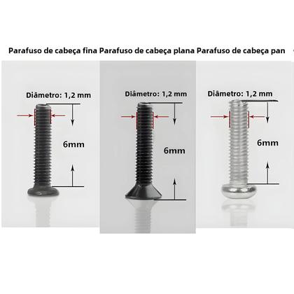 Imagem de Mini Conjunto de Parafusos e Porcas para Reparo de Laptops, Óculos e Telefones