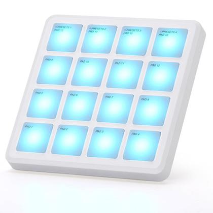 Imagem de Mini Controlador Midi Portátil M-Vave SK16 16 Pads