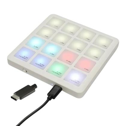 Imagem de Mini Controlador Midi Portátil M-Vave SK16 16 Pads