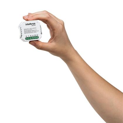 Imagem de Mini Controlador Smart Interruptor Inteligente Wifi 2 Interruptores EWS 222 Intelbras
