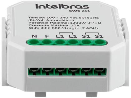 Imagem de Mini Controlador Smart Wi-Fi 1 Interruptor - Intelbras EWS 211