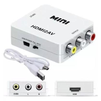 Imagem de Mini Conversor Hd Vídeo Hdmi X Av Rca - Hdmi2Av