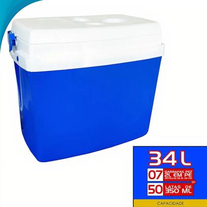 Imagem de Mini Cooler Leve Para Praia E Churrasco Com Alça