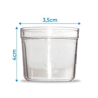 Imagem de Mini Copo 4x3,5cm Transparente 25ml Doce Festa 150 Peças