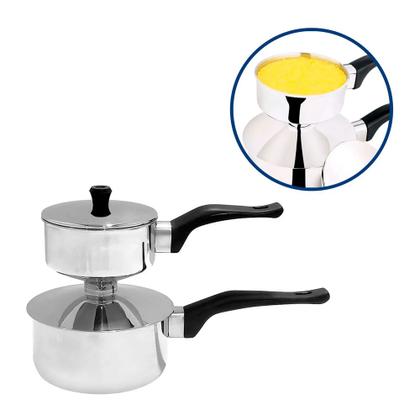 Imagem de Mini Cuscuzeira Aço Inox Polido 450ml 9cm - Fratelli
