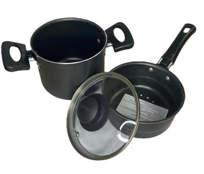 Imagem de Mini cuscuzeira c/ cabo e tampa de vidro vitalita 12cm nigro