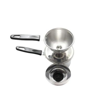 Imagem de Mini cuscuzeira para porcao individual de aluminio polido