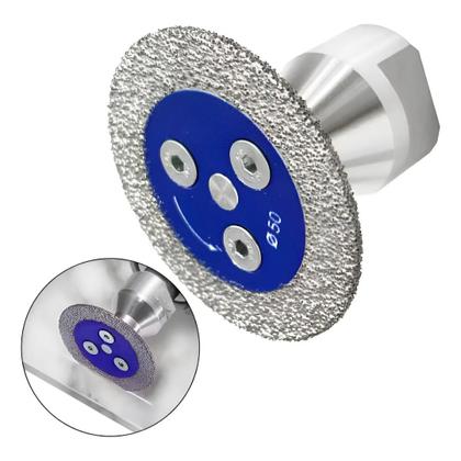 Imagem de Mini Disco Corte Diamantado para Esmerilhadeiras Concreto Porcelanato Mármore 50mm Rosca M14