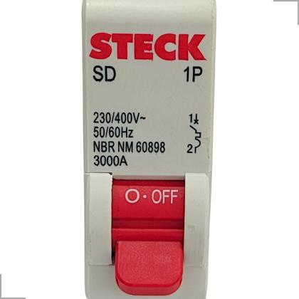 Imagem de Mini Disjuntor 1 Polo Curva C 3kA 400V 40A e 50A Steck