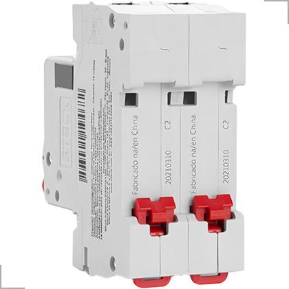 Imagem de Mini Disjuntor 2 Polos Curva C 3kA 400V 40A e 50A Steck