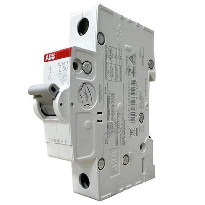 Imagem de Mini Disjuntor Monopolar ABB 50A SJ201T-C50 2TAZ144100R0504