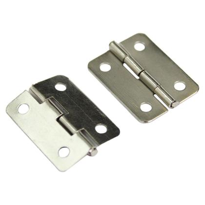 Imagem de Mini Dobradiça 24mm Com Parafuso Para Caixa Mdf 20 Unidades