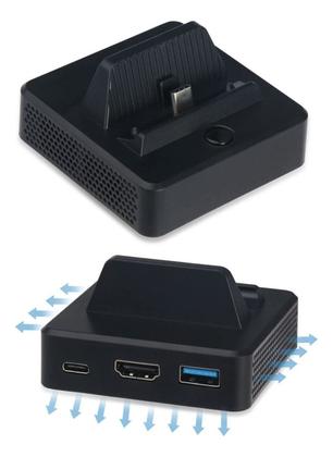 Imagem de Mini Dock Conversor De Vídeo Compatível Nintendo Switch C/ Hdmi