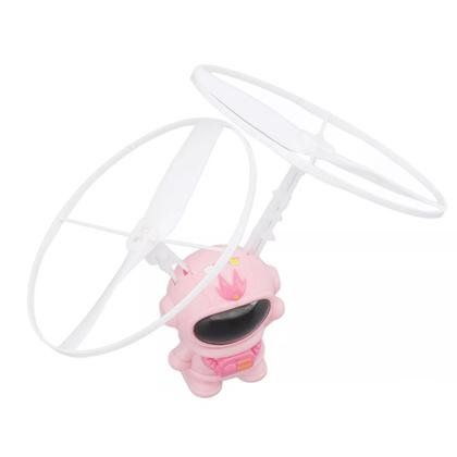 Imagem de Mini Drone Astronauta Voador Boomerang Helice LED Sensor Movimento USB Bateria Recarregavel Entretenimento Resistente Seguro Brincadeira Criança Diver