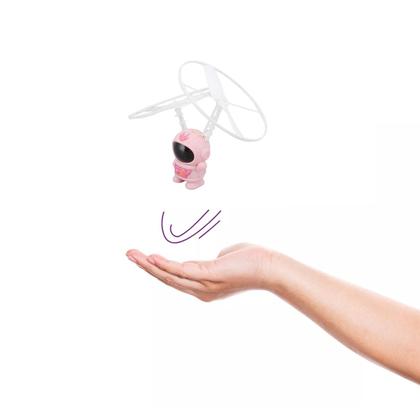 Imagem de Mini Drone Astronauta Voador Boomerang Helice LED Sensor Movimento USB Bateria Recarregavel Entretenimento Resistente Seguro Brincadeira Criança Diver