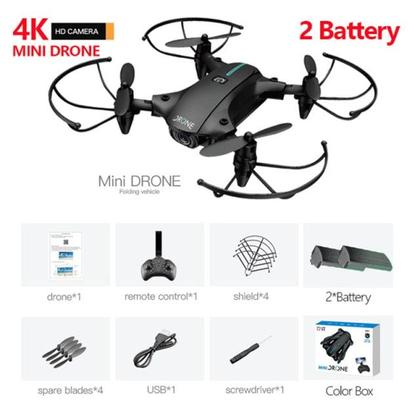 Imagem de Mini drone com câmera 4K HD WiFi FPV RC helicóptero 360