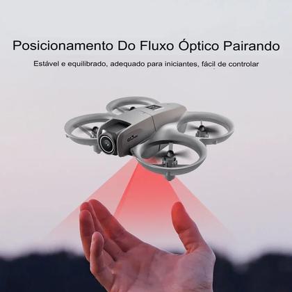 Imagem de Mini Drone GT3  Câmera HD Aérea, Posicionamento Óptico, Desvio de Obstáculos, 2 Baterias