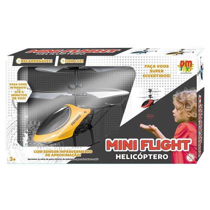 Imagem de Mini Drone Helicóptero Infantil Com Controle Por Sensor De Aproximação E Luz De Voo