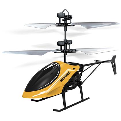 Imagem de Mini Drone Helicóptero Infantil Com Controle Por Sensor De Aproximação E Luz De Voo