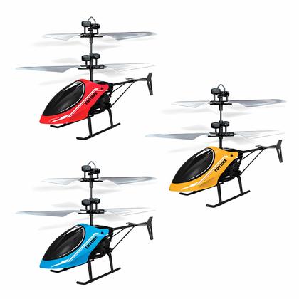 Imagem de Mini Drone Helicóptero Infantil Com Controle Por Sensor De Aproximação E Luz De Voo