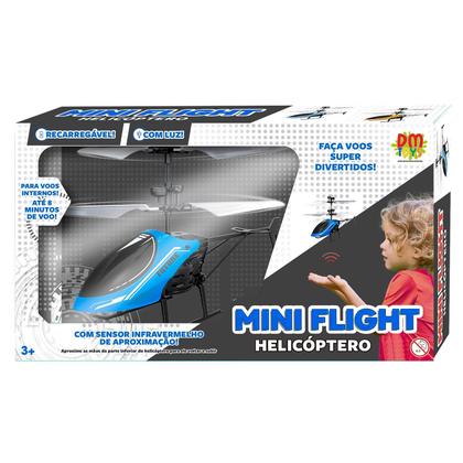 Imagem de Mini Drone Helicóptero Infantil Com Controle Por Sensor De Aproximação E Luz De Voo