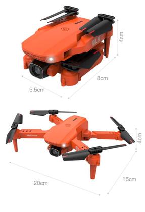 Imagem de Mini Drone Laranja K9 Câmera 4K Wifi Fpv Dobrável Com Bolsa