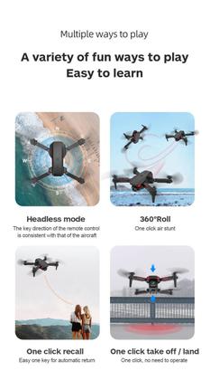 Imagem de Mini Drone Laranja K9 Câmera 4K Wifi Fpv Dobrável Com Bolsa