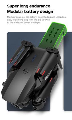 Imagem de Mini Drone Laranja K9 Câmera 4K Wifi Fpv Dobrável Com Bolsa