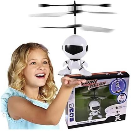 Imagem de Mini Drone Robô Helicóptero Voador Infravermelho Brinquedo Luzes LED Recarregavél