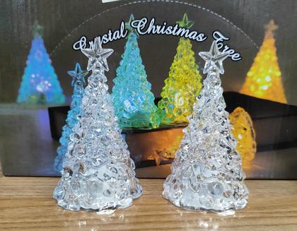 Imagem de Mini Enfeite Árvore Led De Natal Decoração De Mesa Acrílico