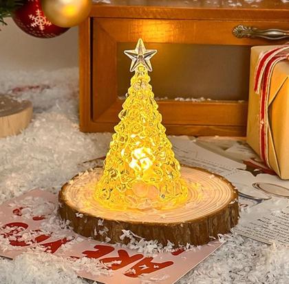 Imagem de Mini Enfeite Árvore Led De Natal Decoração De Mesa Acrílico