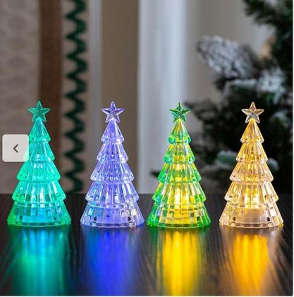Imagem de Mini Enfeite Árvore Led De Natal Decoração De Mesa Acrílico