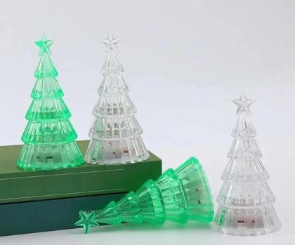 Imagem de Mini Enfeite Árvore Led De Natal Decoração De Mesa Acrílico