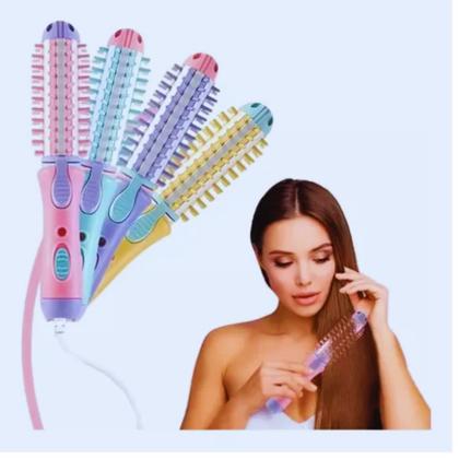 Imagem de Mini Escova Modeladora Portátil Enrola Cabelo Alisadora Bivolt