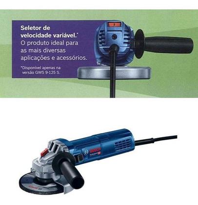 Imagem de Mini Esmerilhadeira Angular Bosch Professional Gws 9-125 S Azul 900 W 220 V