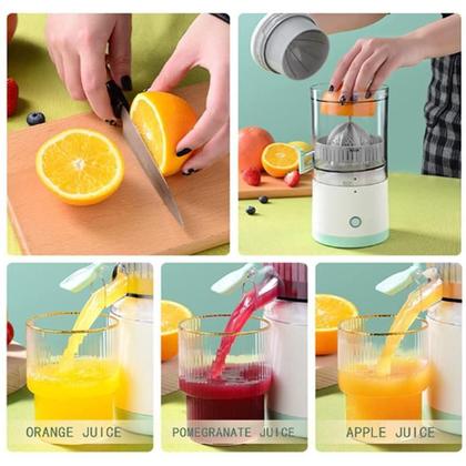 Mini Espremedor De Laranja E Frutas Portátil Sem Fio - A.R Variedades Mt Imagem de Mini Espremedor De Laranja E Frutas Portátil Sem Fio