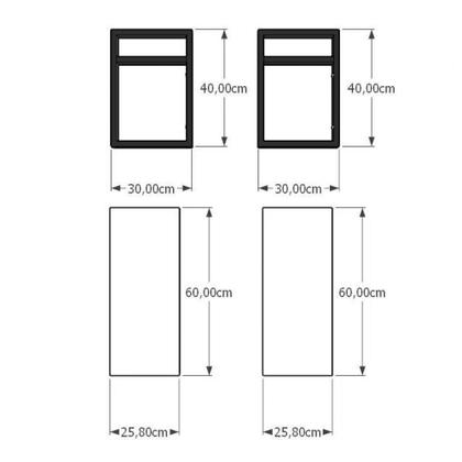 Imagem de Mini estante industrial para escritório aço cor preto prateleiras 30 cm cor preto modelo ind01pep