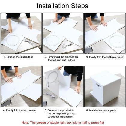 Imagem de Mini Estúdio Fotográfico Pop-Up Portátil Uso Profissional