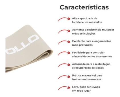 Imagem de Mini Faixa de Exercício Elástica Mini Band Nível Leve Vollo