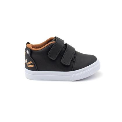 Imagem de Mini Feet Infantil Leve E Confortável Gatinho Preto e Marrom