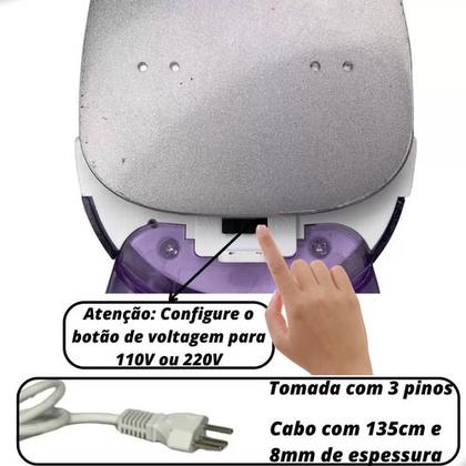 Imagem de Mini Ferro de Passar Vapor Steamer Viagem Patchwork Bivolt LANMAX