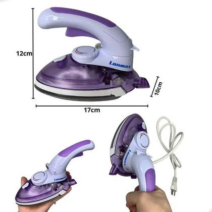 Imagem de Mini Ferro de Passar Vapor Steamer Viagem Patchwork Bivolt LANMAX