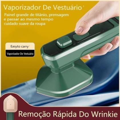 Imagem de Mini Ferro Portátil Passar Roupa A Vapor Compacto Elétrico Vaporizador Passadeira Vertical Bivolt