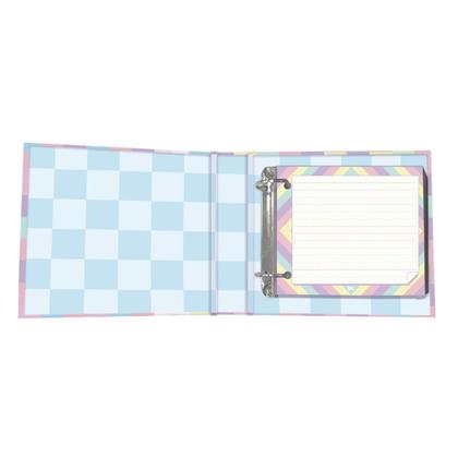 Imagem de Mini fichário Horizontal Caderno Argolado Modelos 80 Folhas