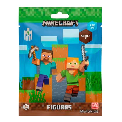 Imagem de Mini Figuras Minecraft Colecionáveis Com Personagens Sortidos Para Colecionar