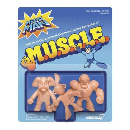Imagem de Mini Figures Super7 Mega Man M.U.S.C.L.E., pacote com 3