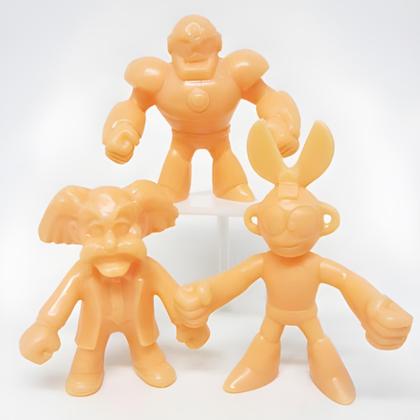 Imagem de Mini Figures Super7 Mega Man M.U.S.C.L.E., pacote com 3